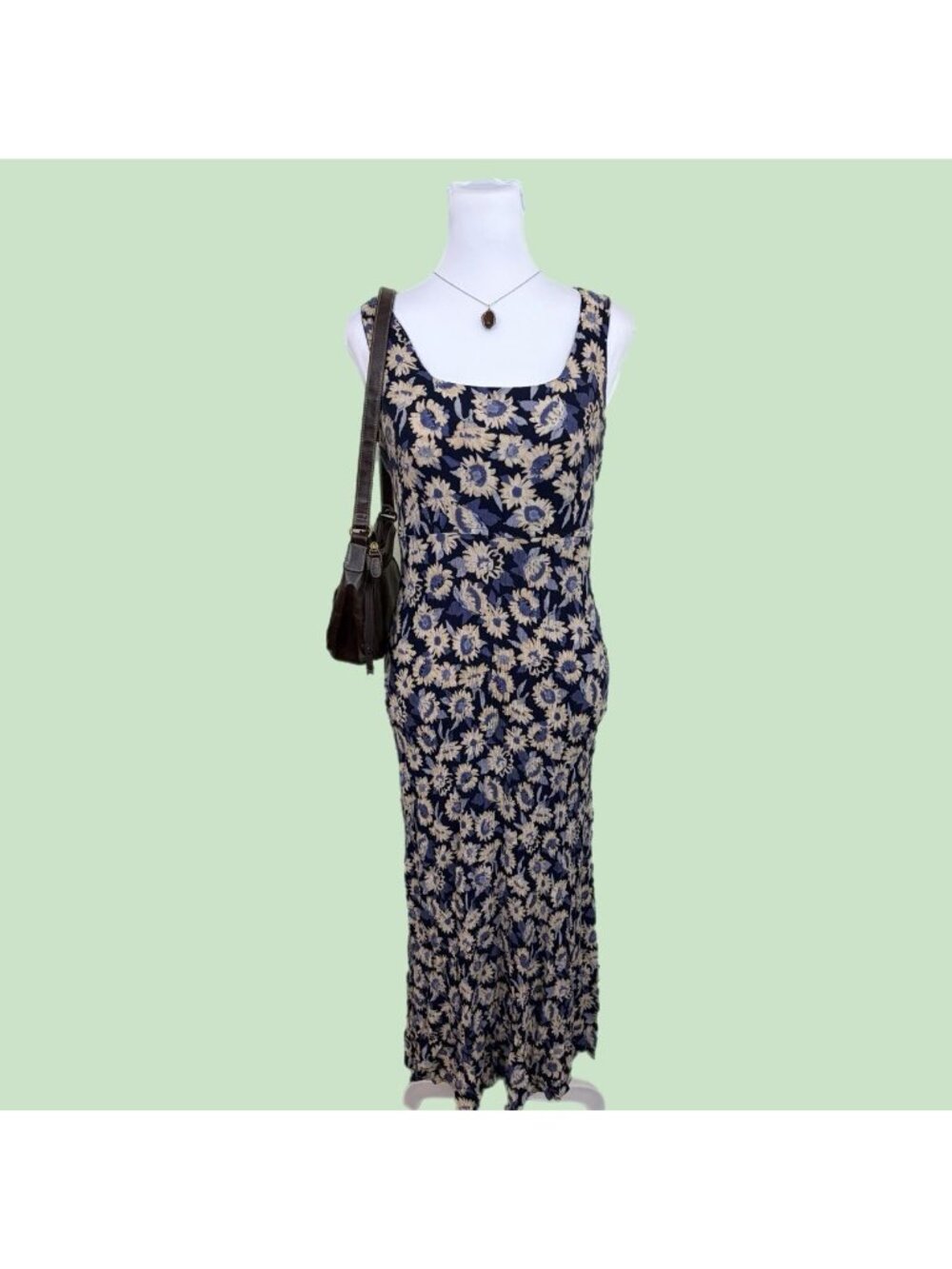 90s ditsy floral whimsygoth tank dress